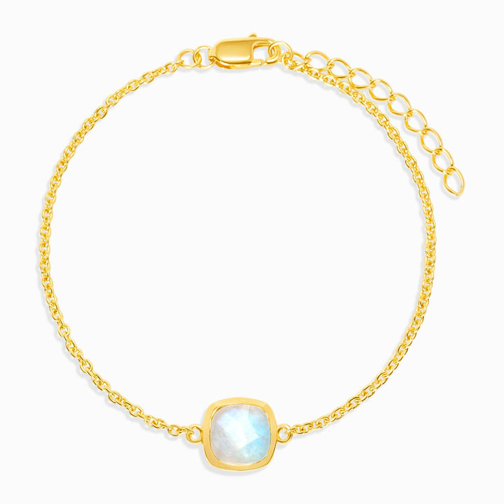 Pulsera Elegance Piedra lunar Oro