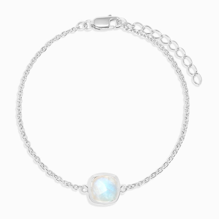 Pulsera Elegance Piedra lunar Plata