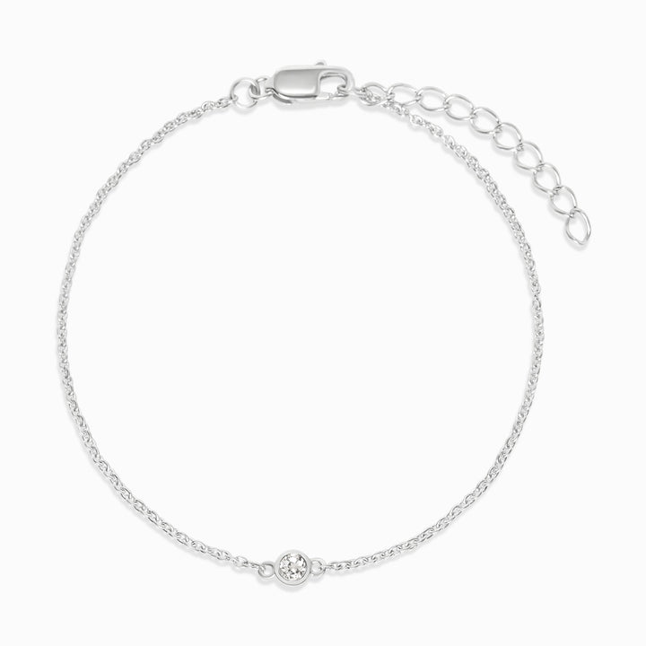 Pulsera de cristal con topacio blanco. Joyas con hermosas piedras preciosas en Cielo Crystals.