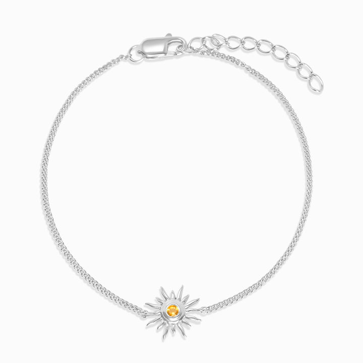 Pulsera Sol Citrino Plata