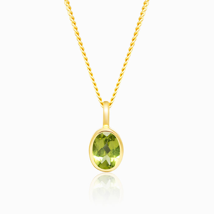 Colgante Agosto Peridoto Oro