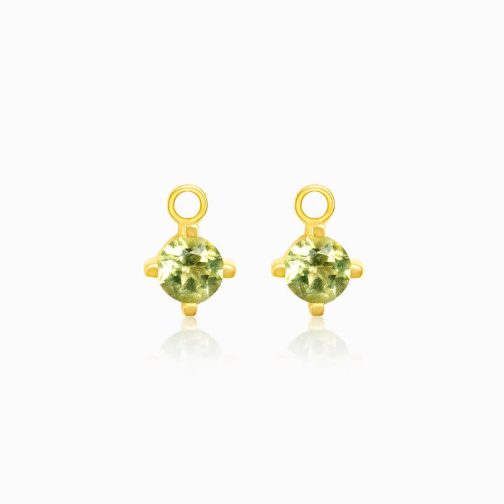 Charms para Aros Peridoto Oro