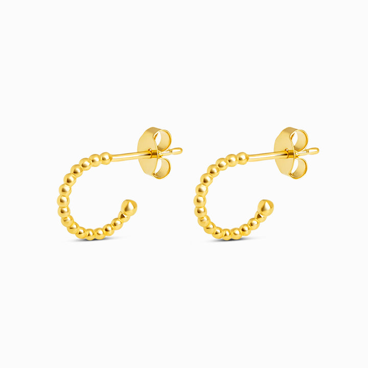 Pendientes de Aros Burbujas Oro