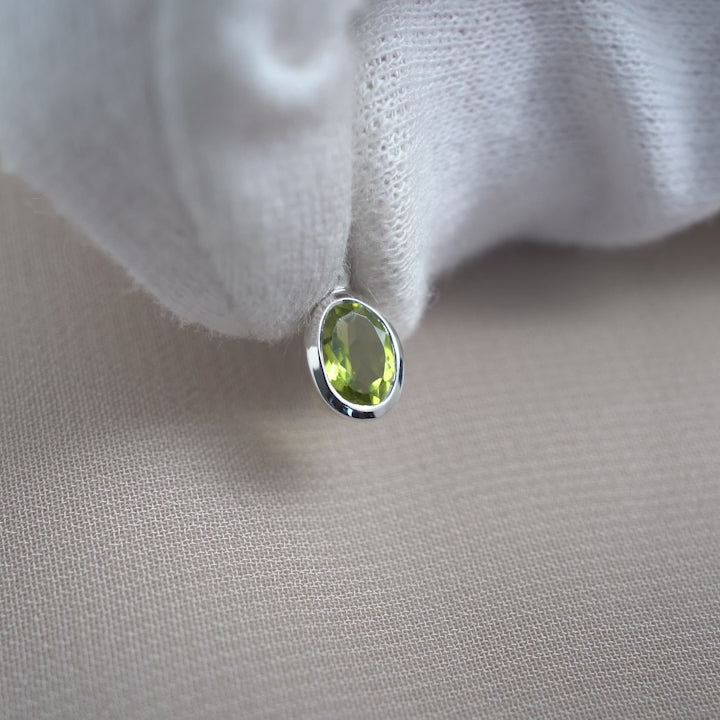 Colgante Agosto Peridoto Plata